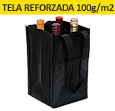 Bolsas para botellas de vino ecologicas con logo impreso personalizado para empresas 